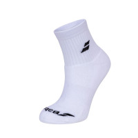 Produktbild för Babolat Quarter Socks 3 par White (43-46)