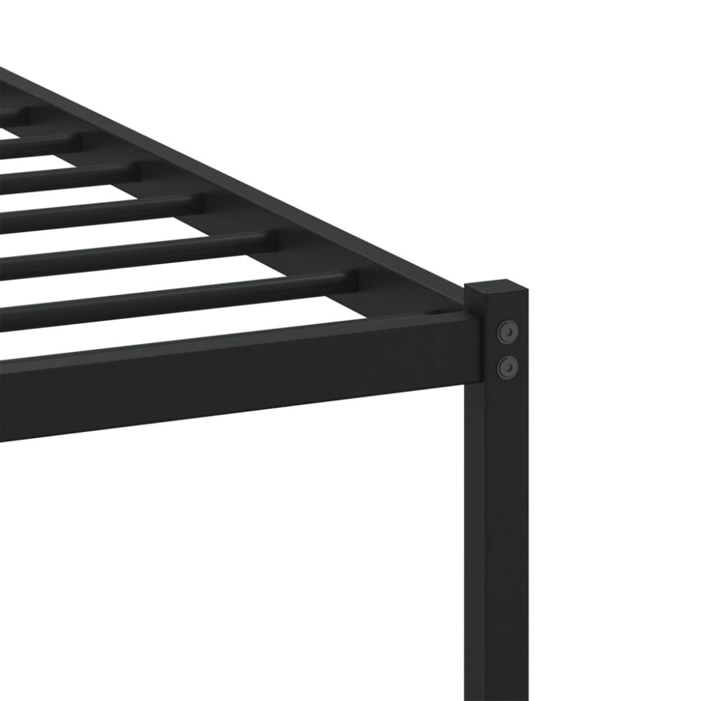 Produktbild för Sängram utan madrass med huvudgavel brun ek 183x213 cm