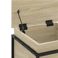 Produktbild för Förvaringslåda med lock sonoma-ek 40x40x51,5 cm konstruerat trä