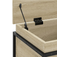 Produktbild för Förvaringslåda med lock sonoma-ek 80x40x51,5 cm konstruerat trä