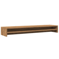 Produktbild för Monitorstativ hantverksmässig ek 100x24x13 cm konstruerat trä