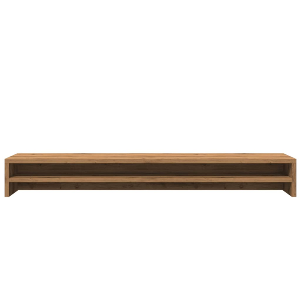 Produktbild för Monitorstativ hantverksmässig ek 100x24x13 cm konstruerat trä