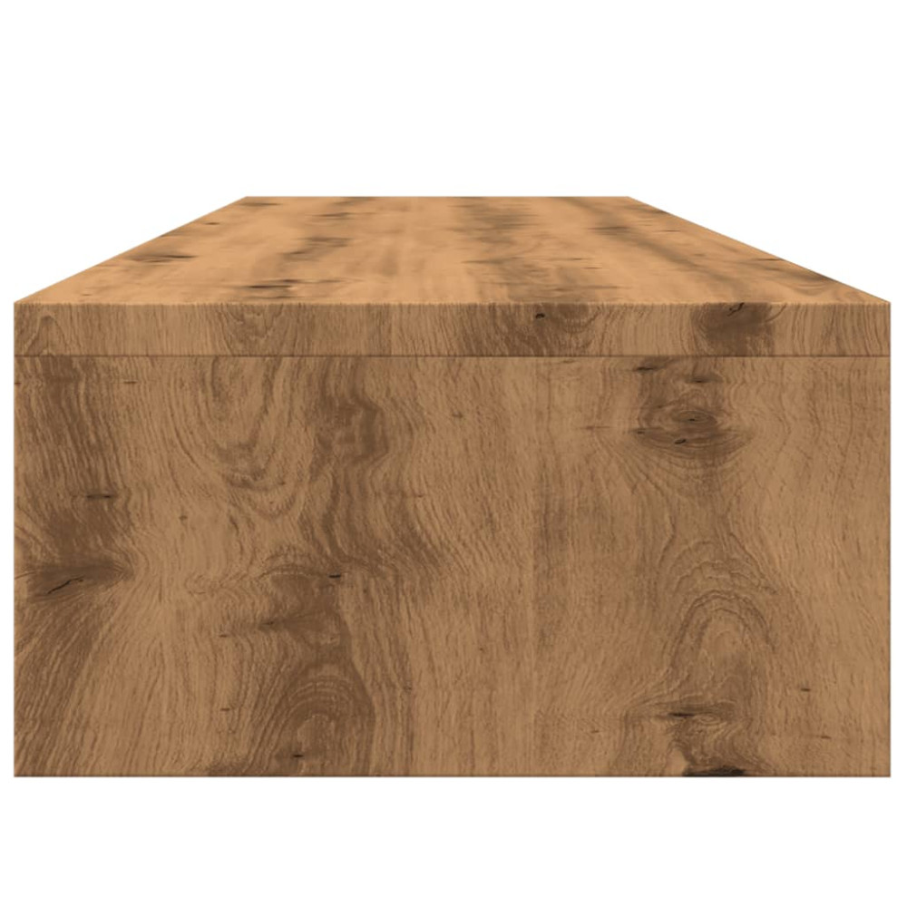 Produktbild för Monitorstativ hantverksmässig ek 100x24x13 cm konstruerat trä