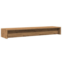 Produktbild för Monitorstativ hantverksmässig ek 100x24x13 cm konstruerat trä