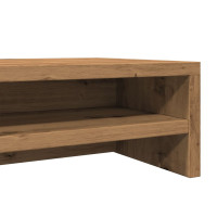 Produktbild för Monitorstativ hantverksmässig ek 100x24x13 cm konstruerat trä
