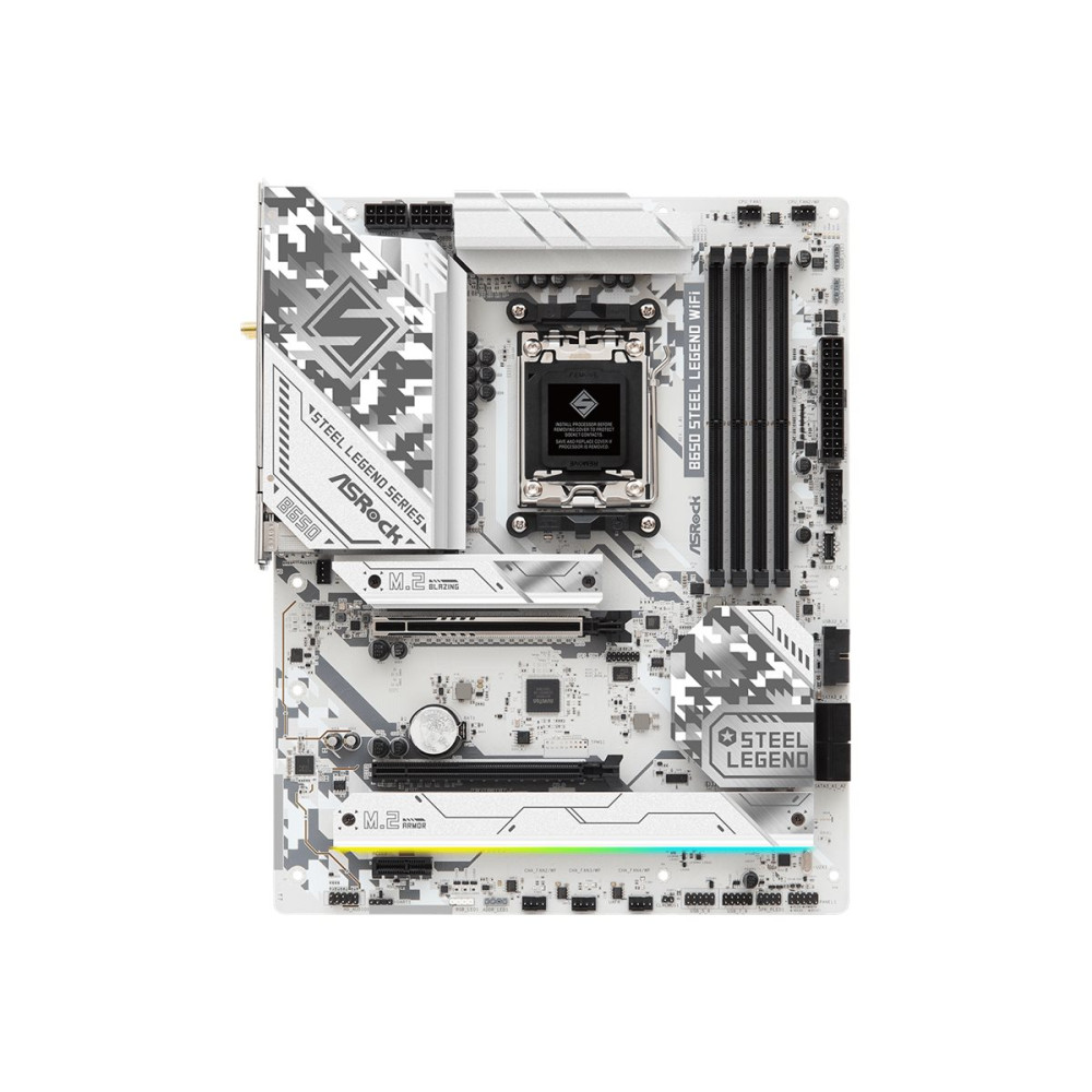 Produktbild för ASRock B650 Steel Legend WiFi - moderkort - ATX - Socket AM5 - AMD B650
