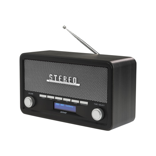 Denver DENVER DAB-18DARKGREY - bärbar DAB-radio - Bluetooth