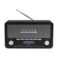 Produktbild för DENVER DAB-18DARKGREY - bärbar DAB-radio - Bluetooth