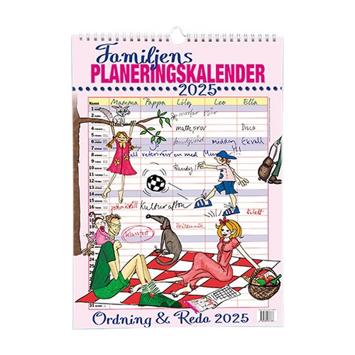 Livsenergi Familjens Planeringskalender 2025 (bok, spiral)