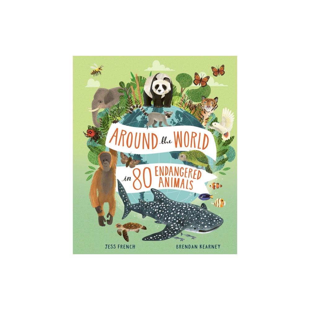 Produktbild för Around the World in 80 Endangered Animals (inbunden, eng)