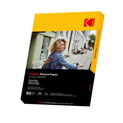 KODAK 21x29,7cm Glossy Photo Paper 230g/m² 50 Sheets