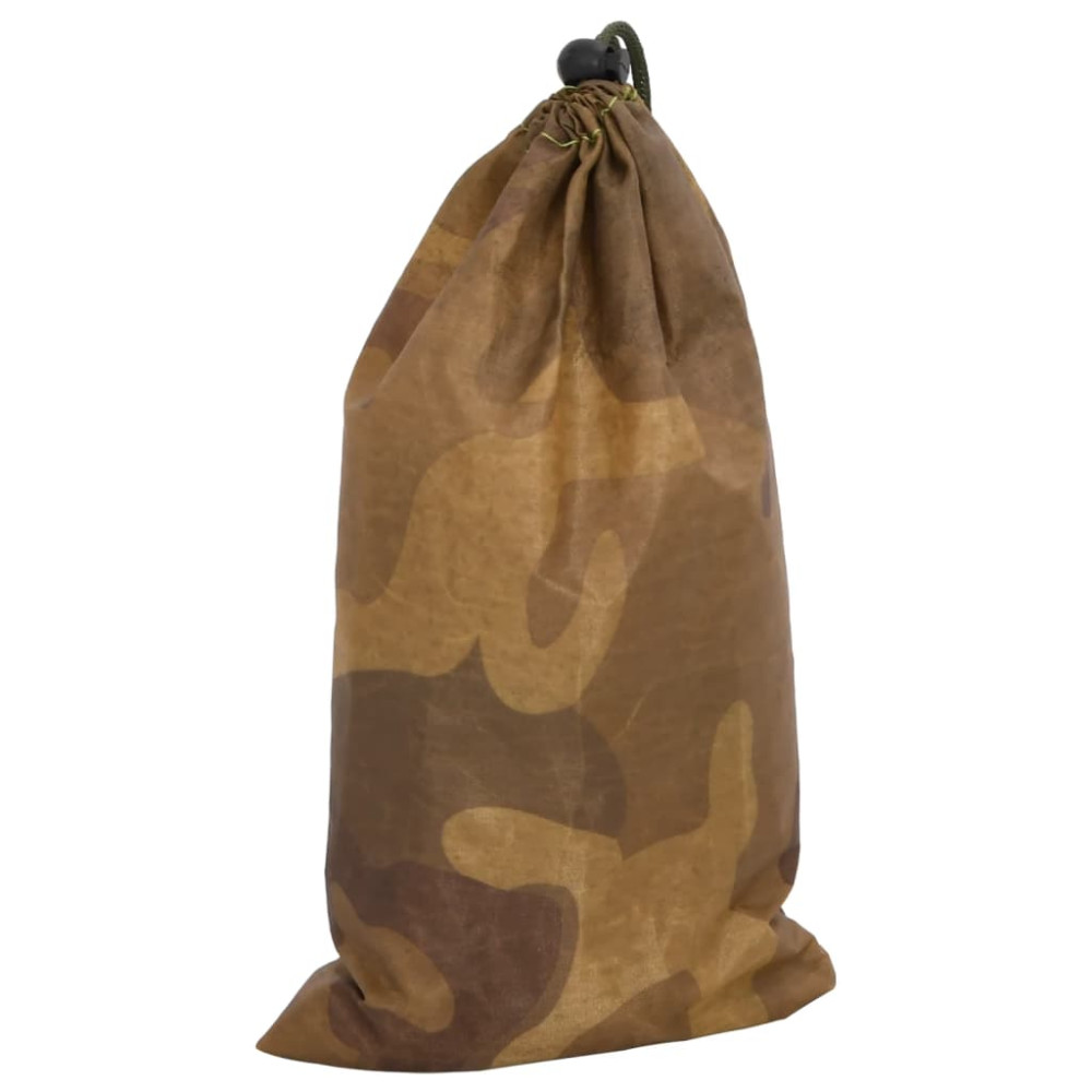 Produktbild för Camouflagenät med förvaringsväska 627x290 cm sand