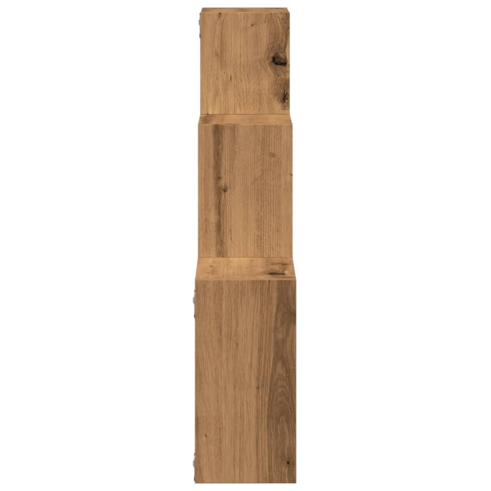 Produktbild för Vägghyllor kub artisan ek 68x15x68 cm konstruerat trä