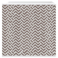 Produktbild för Vikbar förvaringslådor 10 st brun 32x32x32 cm non-woven tyg