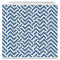 Produktbild för Vikbar förvaringslådor 10 st blå 32x32x32 cm non-woven tyg