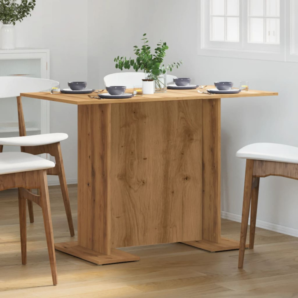 Produktbild för Matbord artisan ek 110x60x75 cm konstruerat trä