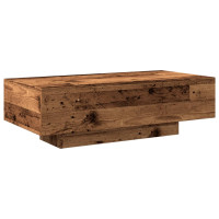 Produktbild för Soffbord åldrat trä 100x49,5x31 cm konstruerat trä