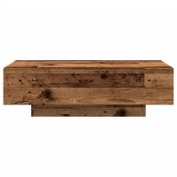 Produktbild för Soffbord åldrat trä 100x49,5x31 cm konstruerat trä