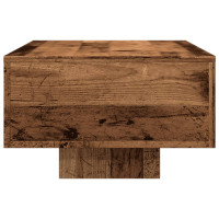 Produktbild för Soffbord åldrat trä 100x49,5x31 cm konstruerat trä