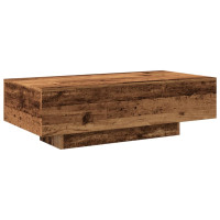 Produktbild för Soffbord åldrat trä 100x49,5x31 cm konstruerat trä