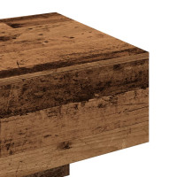 Produktbild för Soffbord åldrat trä 100x49,5x31 cm konstruerat trä
