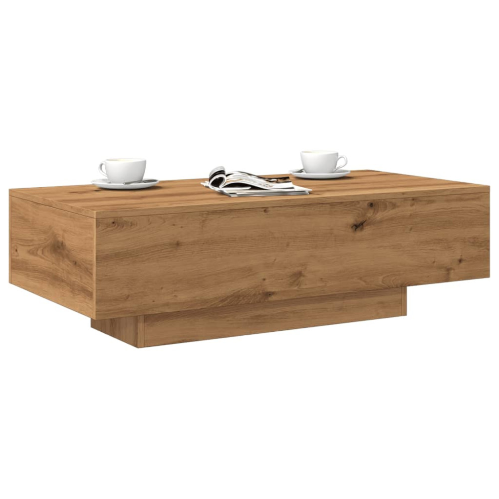 Produktbild för Soffbord artisan ek 100x49,5x31 cm konstruerat trä