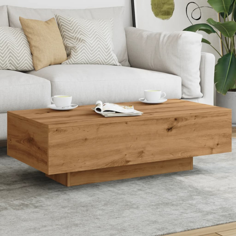 Produktbild för Soffbord artisan ek 100x49,5x31 cm konstruerat trä