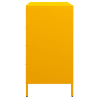 Produktbild för Skänk senapsgul 68x39x73,5 cm kallvalsat stål