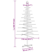 Produktbild för Julgran i trä 210 cm massiv furu