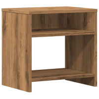 Produktbild för Sängbord 2 st ek 40x30x40 cm konstruerat trä