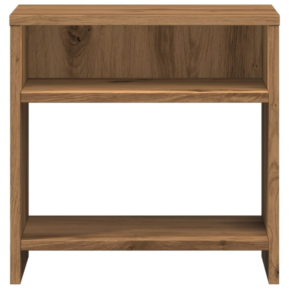 Produktbild för Sängbord 2 st ek 40x30x40 cm konstruerat trä