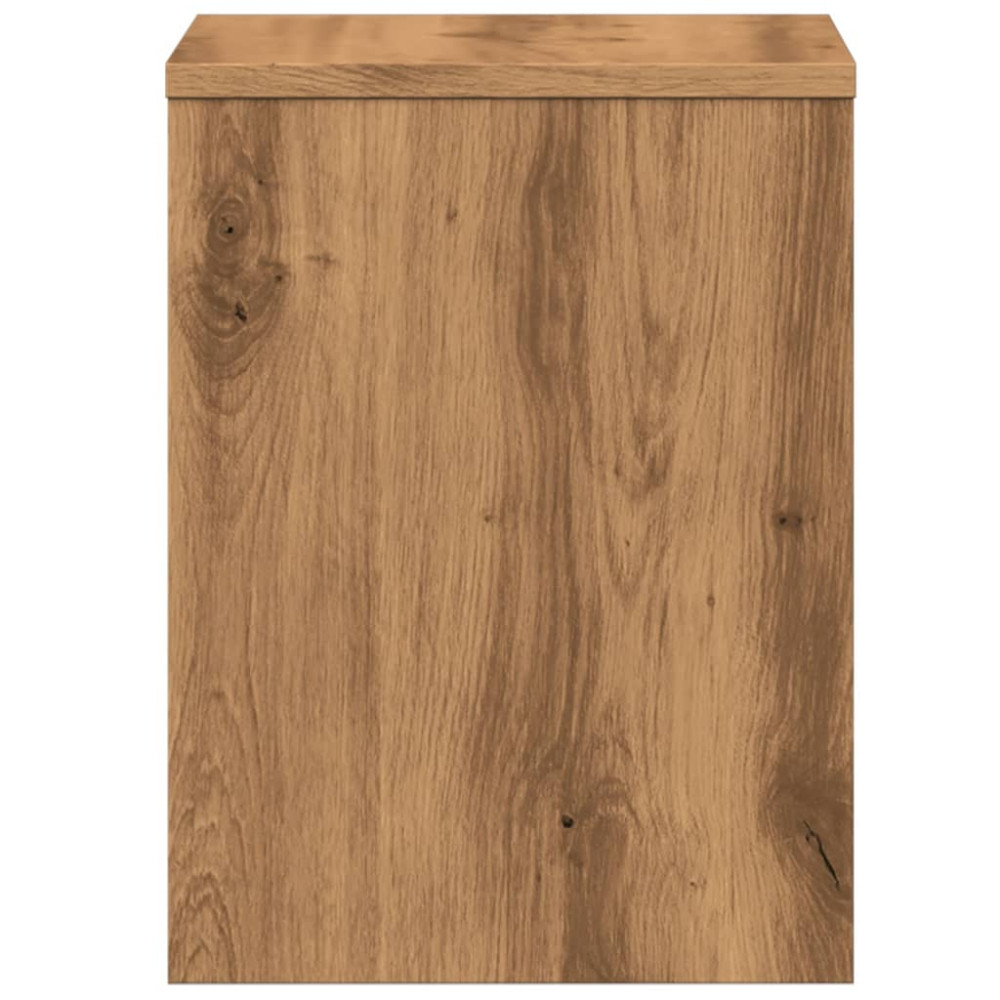 Produktbild för Sängbord 2 st ek 40x30x40 cm konstruerat trä
