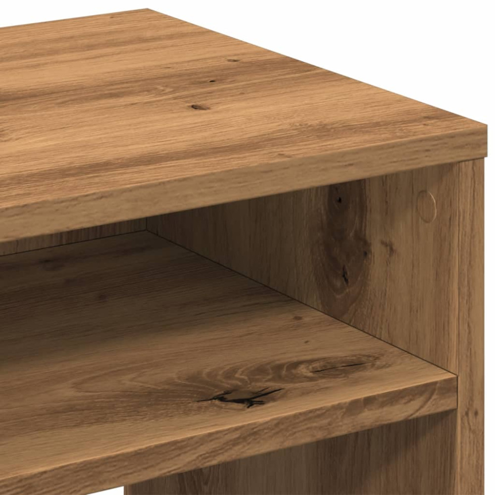 Produktbild för Sängbord 2 st ek 40x30x40 cm konstruerat trä