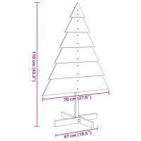 Produktbild för Julgran trä 110 cm massivt trä