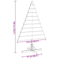 Produktbild för Julgran trä 180 cm massivt trä