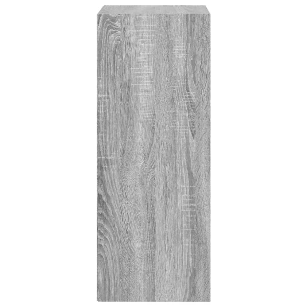 Produktbild för Bokhylla grå sonoma 40x30x77 cm konstruerat trä