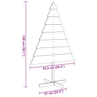 Produktbild för Julgran trä 150 cm massivt trä