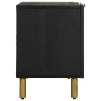 Produktbild för Tv-bänk svart 105x33x46 cm konstruerat trä
