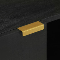 Produktbild för Tv-bänk svart 105x33x46 cm konstruerat trä