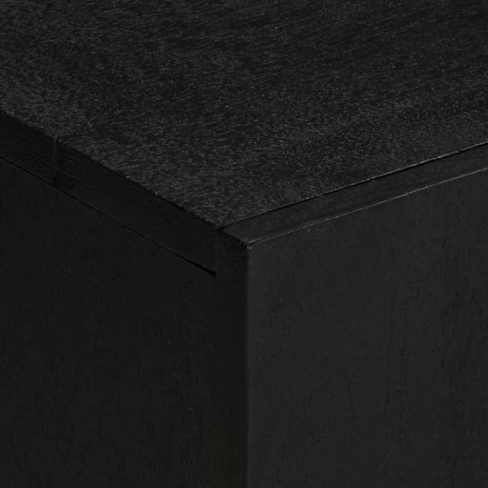 Produktbild för Tv-bänk svart 105x33x46 cm konstruerat trä