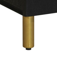 Produktbild för Tv-bänk svart 105x33x46 cm konstruerat trä