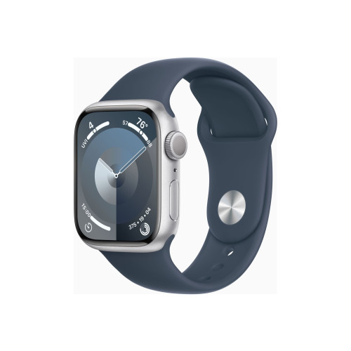 Apple Apple Watch Series 9 (GPS) - silveraluminium - smart klocka med sportband - stormbl¨ - 64 GB