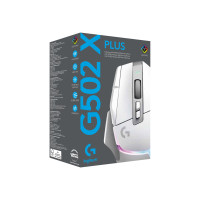 Produktbild för Logitech G G502 X PLUS - mus - 2.4 GHz - vit