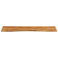 Produktbild för Skrivbordsskiva med kurva 160x50x2,5 cm massivt grovt mangoträ