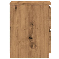 Produktbild för Sängbord 2 st artisan ek 30x30x40 cm konstruerat trä