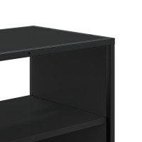 Produktbild för Tv-bänk svart 100x31x39,5 cm konstruerat trä och metall