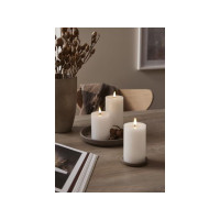 Produktbild för Blockljus STAR T Flamme LED 12,5cm beige
