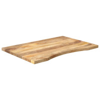 Produktbild för Skrivbordsskiva med kurva 90x60x2,5 cm massivt mangoträ