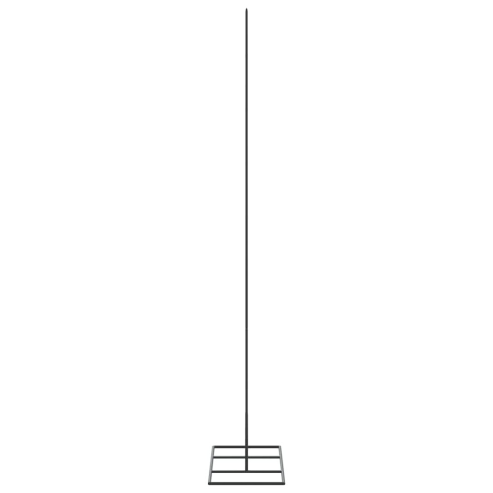 Produktbild för Julgran i metall svart 150 cm