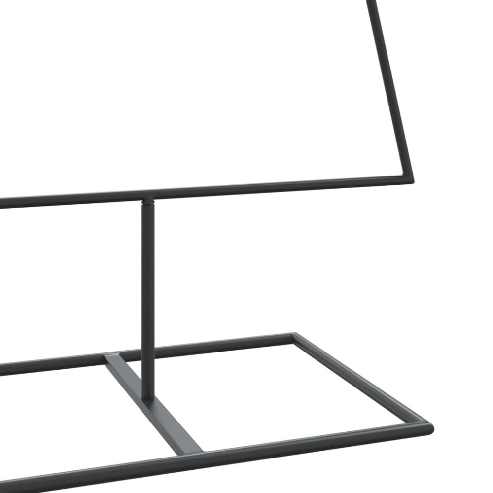 Produktbild för Julgran i metall svart 150 cm